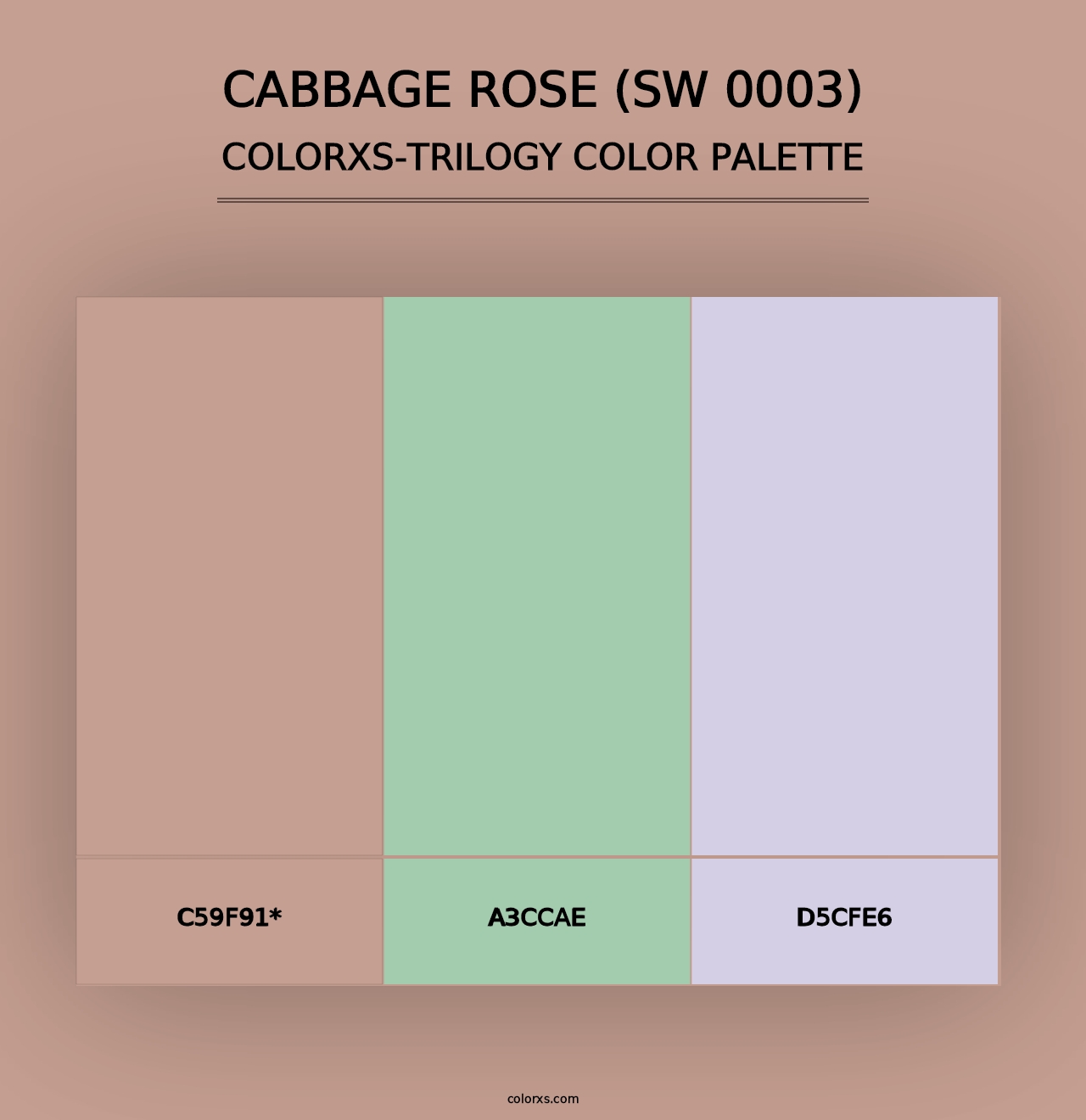 Cabbage Rose (SW 0003) - Colorxs Trilogy Palette